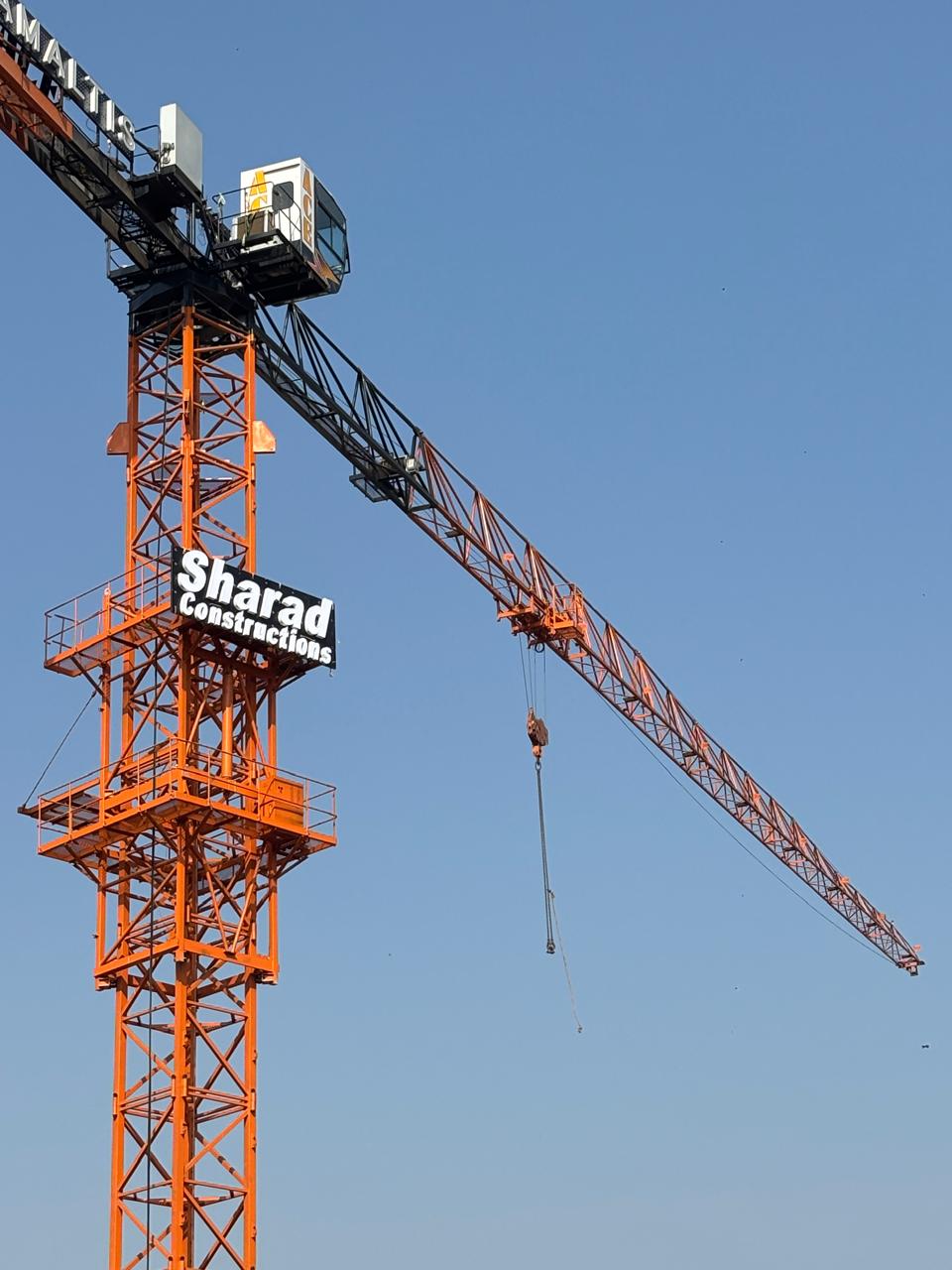 Construction Site Crane Branding Sharad Constructions